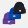 Pier One UNISEX 3 PACK - Mütze - Black/purple/blue