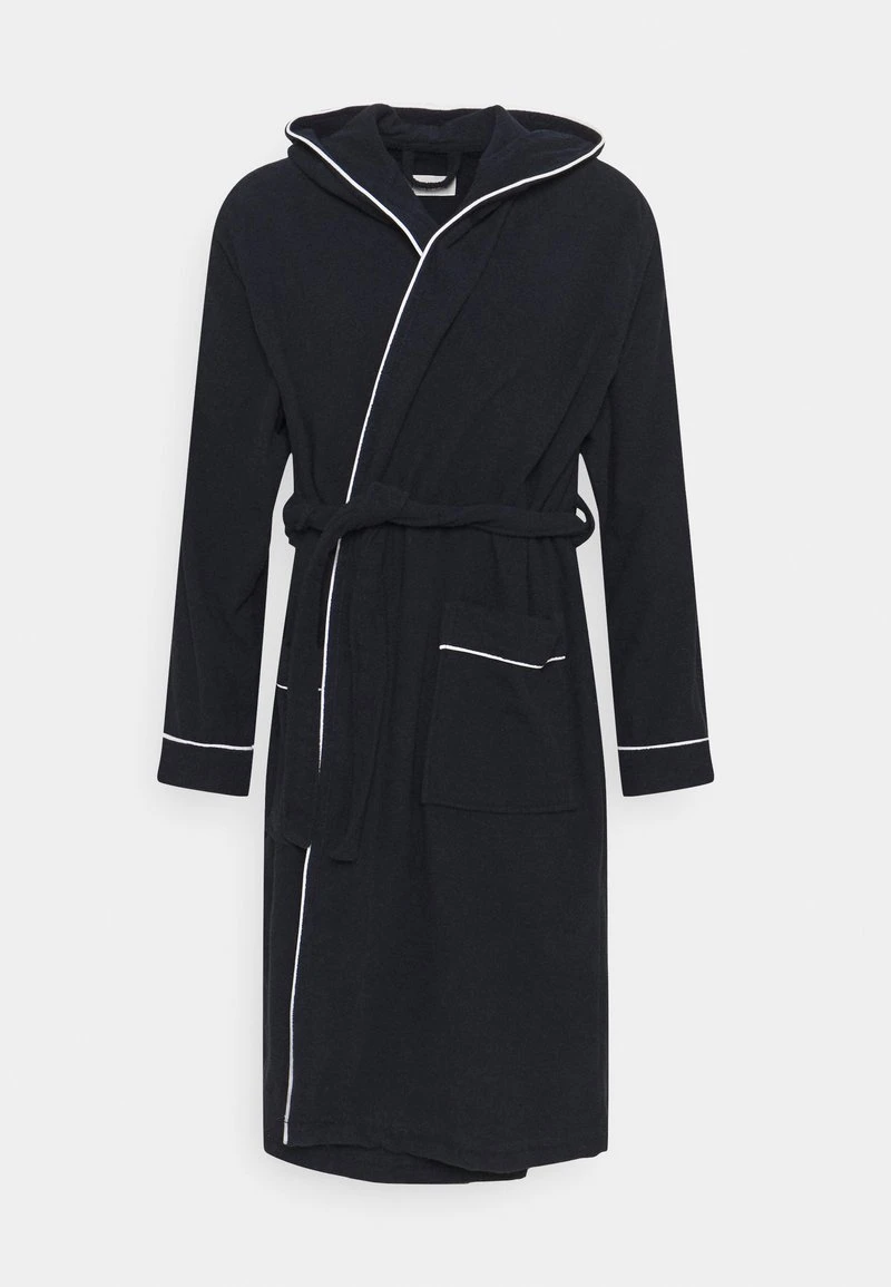 Pier One Bademantel - Dark Blue/white 1 Pier One Bademantel - Dark Blue/white