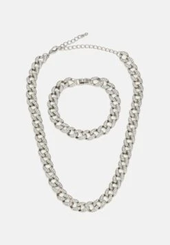 Pier One 2PACK SET - Halskette - Silver-coloured -Pier One 296a5f5eb3774a348421b2255ea9ade4