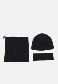 Pier One FLEECE UNISEX SET - Mütze - Black -Pier One 2d2217826bb64e768a7e39ae427c56f1 1