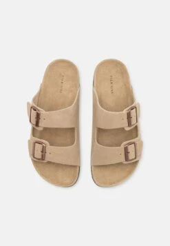 Pier One LEATHER UNISEX - Pantolette Flach - Beige 9 Pier One LEATHER UNISEX - Pantolette Flach - Beige -Pier One 658db7c748df48419a27fd940a9ac1ce