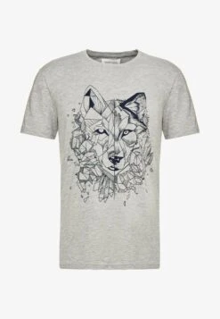 Pier One T-Shirt Print - Mottled Grey -Pier One 83a9a3118dbe4577af7e98ab4d8a6a9b