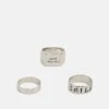 Pier One 3 PACK - Ring - Silver-coloured