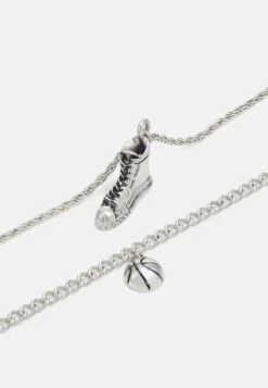 Pier One UNISEX 2 PACK - Halskette - Silver-coloured -Pier One a95dce075fa444e3919e45f19a486955