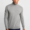 Pier One Strickpullover - Mottled Light Grey