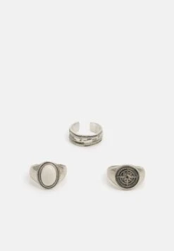 Pier One 3 PACK - Ring - Silver-coloured -Pier One af359e71100c434e9c9716078e03e80c
