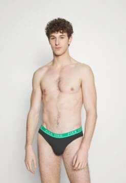 Pier One BRANDED WAISTBAND BRIEFS 3 PACK - Slip - Black -Pier One ce9530d43d744385b55479d22aaeaad2
