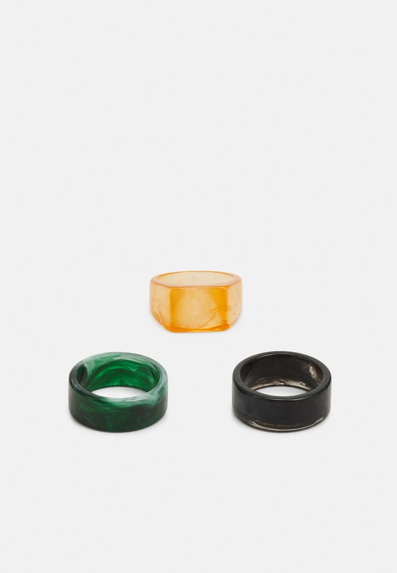Pier One 3 PACK - Ring - Black/green/orange 4 Pier One 3 PACK - Ring - Black/green/orange – Bild 4