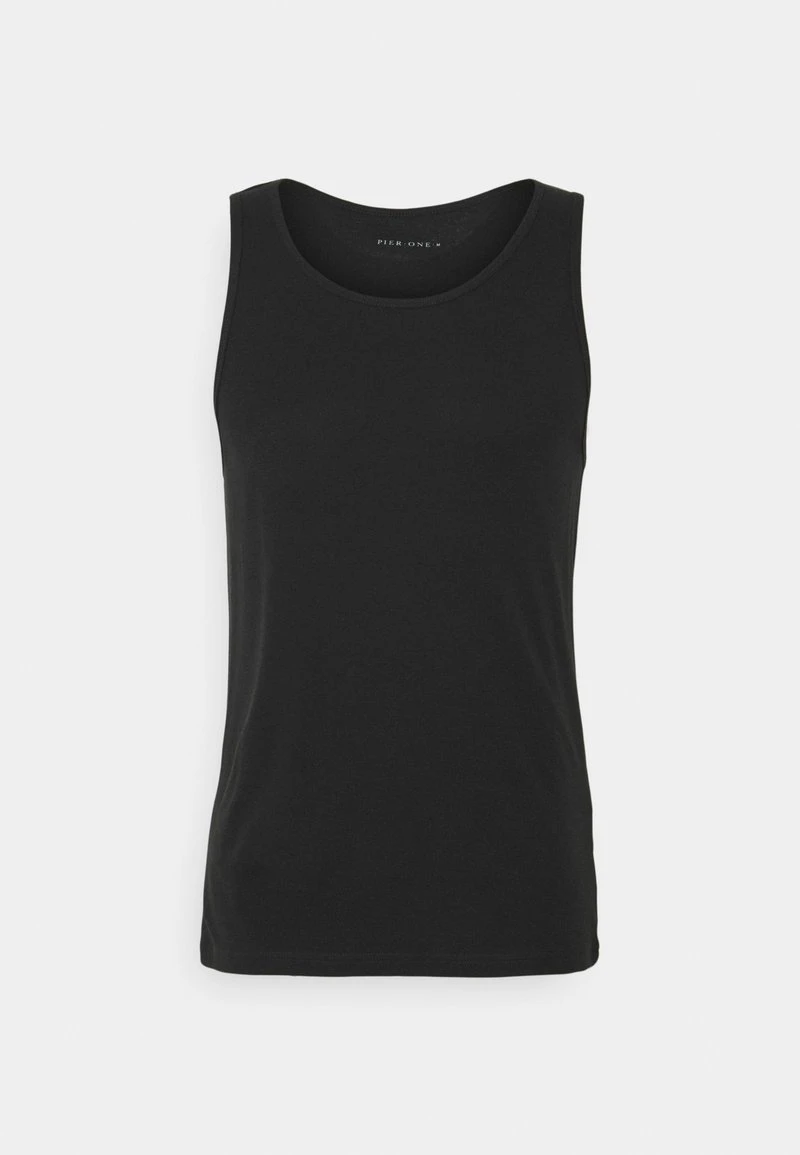 Pier One 3 PACK - Unterhemd/-shirt - Black/khaki/mottled Dark Grey 5 Pier One 3 PACK - Unterhemd/-shirt - Black/khaki/mottled Dark Grey – Bild 5