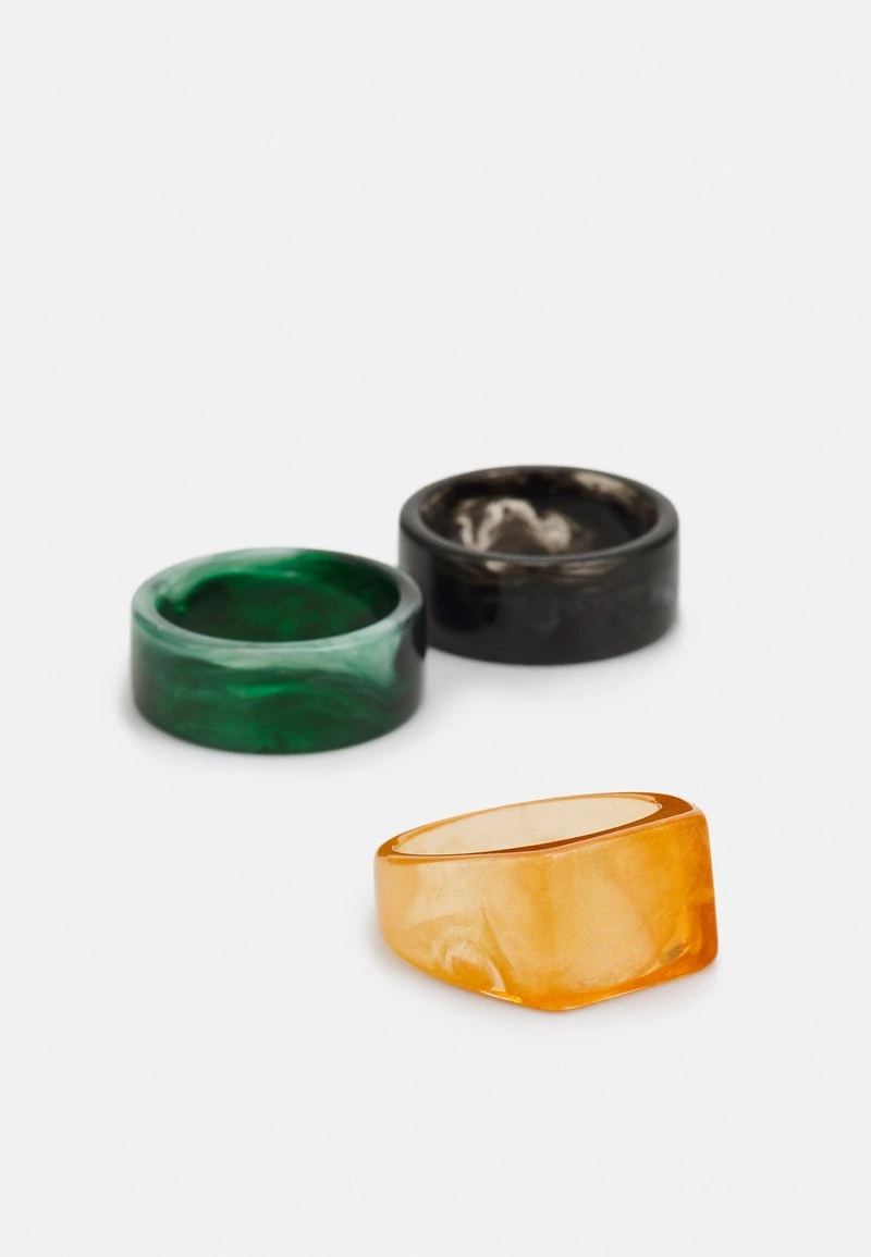 Pier One 3 PACK - Ring - Black/green/orange 3 Pier One 3 PACK - Ring - Black/green/orange – Bild 3