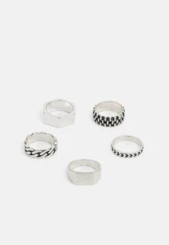 Pier One 5 PACK - Ring - Silver-coloured